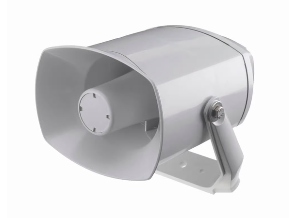 DNH Hornhøyttaler DSP-15 T IP67 100V 15W RAL7035 Stålhank 