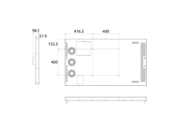 Hisense 55" FHD 4K High Brightness 4000nits, 24/7, Android 11.0 