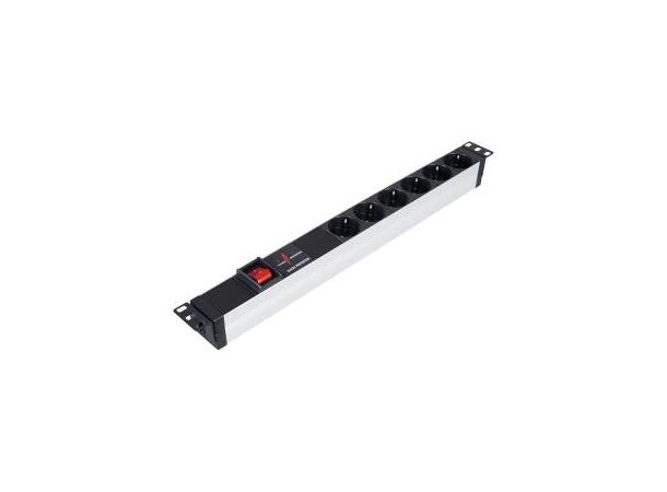 Lande 19" Basic PDU 8xDIN49440 2.5m 16A | 4000W | Surge Protection 