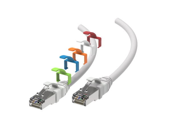 LinkIT ColorFlex S/FTP Cat6a grå 3m AWG 28/7 , LSZH , 5.2mm 