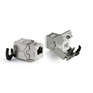 LinkIT Keystonemodule Cat.6A STP PoE++ 23-26/1 AWG , Support 100W PoE type 4
