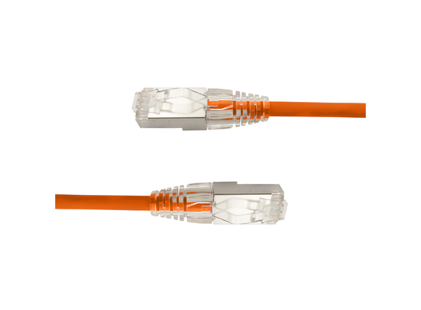 LinkIT SlimPatch F/UTP Cat6a Orange 0.2m AWG 28/1 , LSZH , 4.7mm 