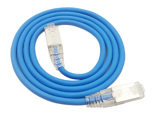 LinkIT SlimPatch U/FTP Cat6a blå 1.5m AWG 28/7 ,LSZH , 4.8mm 