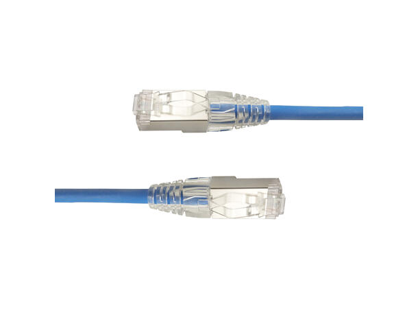LinkIT SlimPatch U/FTP Cat6a blå 5m AWG 28/7 ,LSZH , 4.8mm 