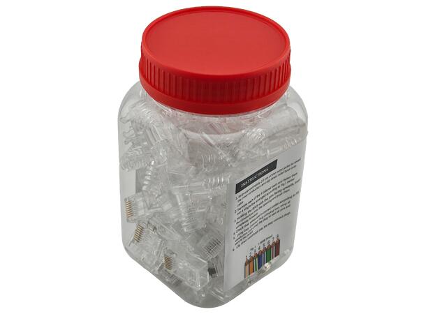 LinkIT Unshielded RJ45 plug & clear boot 50µ gold-plated | AWG23-26 | 50 of each 