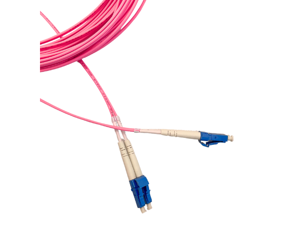 LinkIT fibersnor OS2 LC/LC 1m Duplex | SM | LSZH | Pink 