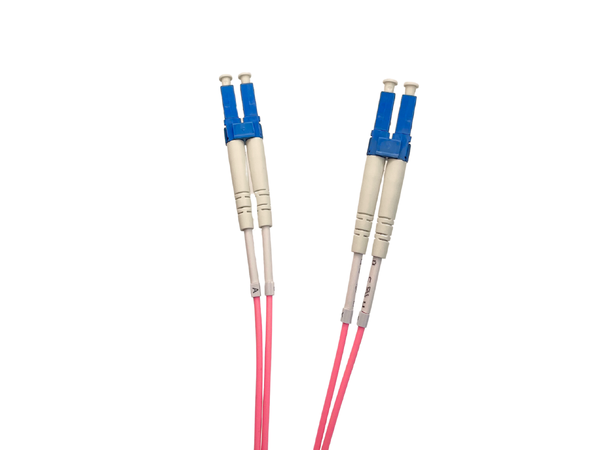 LinkIT fibersnor OS2 LC/LC 1m Duplex | SM | LSZH | Pink 