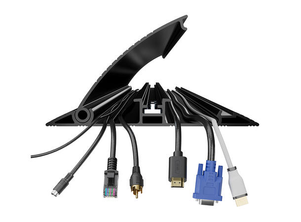 Multibrackets Cable Cover Floor Black - 139mm W - 1600mm L 