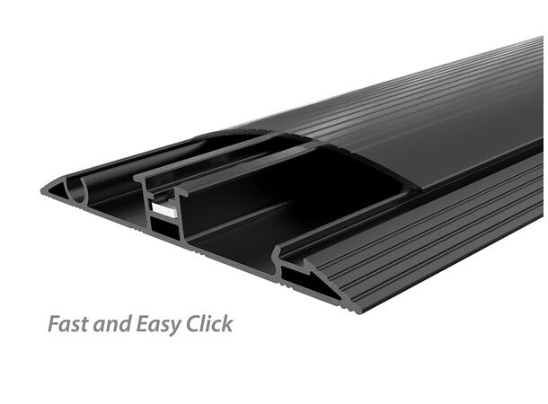 Multibrackets Cable Cover Floor Black - 139mm W - 1600mm L 