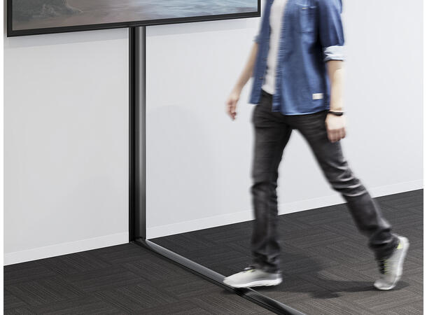 Multibrackets Cable Cover Floor Black - 139mm W - 1600mm L 