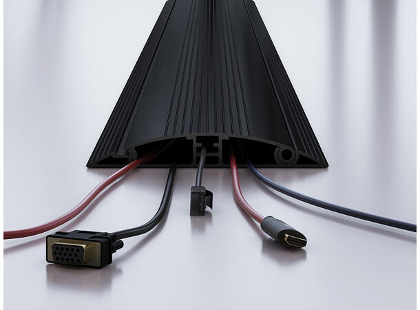 Multibrackets Cable Cover Floor Black - 139mm W - 1600mm L 
