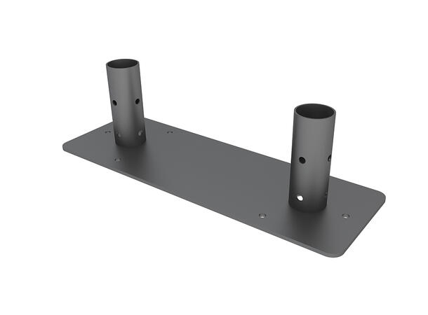 Multibrackets Pro Series - Bolt Down Dua l Pole Plate 