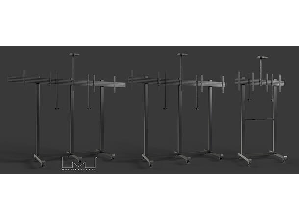 Multibrackets Pro Series - Collaboration Floorstand Side by Side 75" ^ 