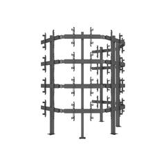 Multibrackets Pro Series - Curved Displa y Distance