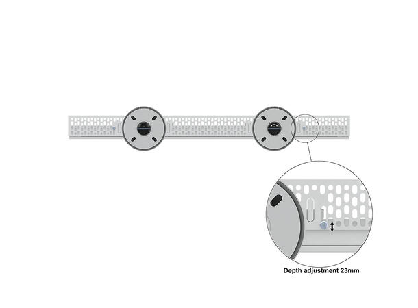 Multibrackets Pro Series - Enclosure 75" Floor to Ceiling Large White* 