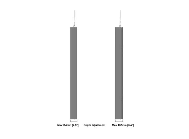 Multibrackets Pro Series - Enclosure 75" High Brightness Wire Large Black* 