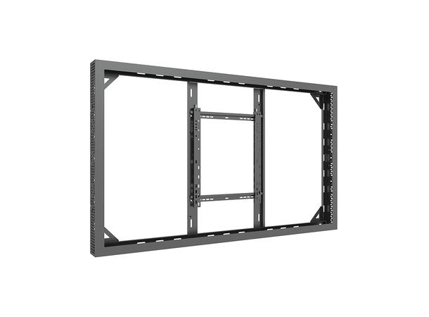 Multibrackets Pro kabinett 65" High Brig Svart, 500x400, 80Kg, Gulv til tak 