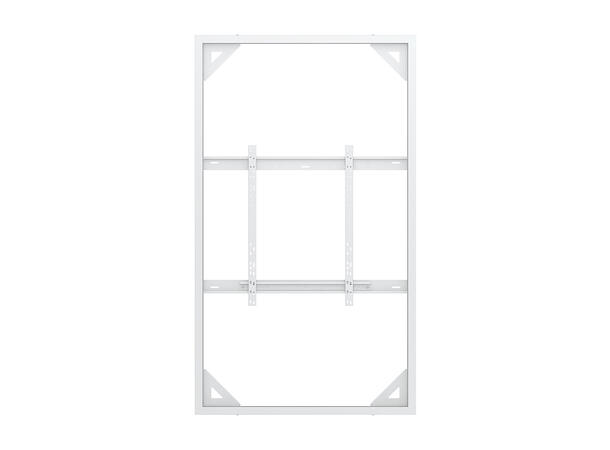 Multibrackets Pro kabinett vegg 85" Hvit, 80Kg, Vesa 800x500 