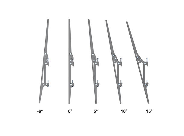 Multibrackets Pro takfeste MBC1USD Svart, 1600x600, 100Kg, 75-120" 