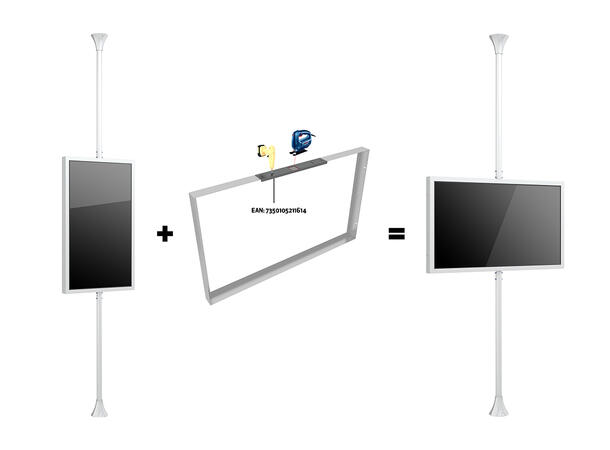 Multibrackets Sikkerhets plexiglass 50" For Multibrackets skjerm ramme