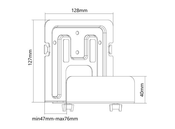 Multibrackets Universal Media Player Mou nt 