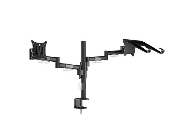 Multibrackets VESA Deskmount Officeline Dual 2 Laptopholder Black* 