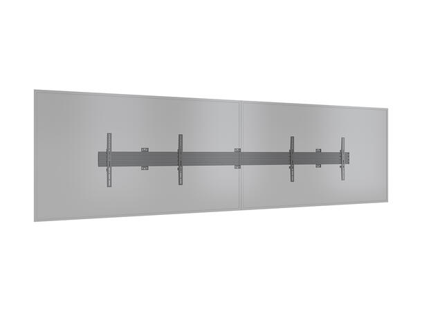 Multibrackets VeggfestePro MBW2UHD Fixed Svart, 600x400, 70Kg, 65"-75" 