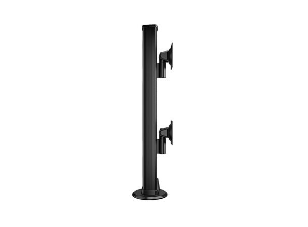 Multibrackets bordstativ HD dual grommet Svart , VESA 100, 2 x 24Kg, 32-50" 
