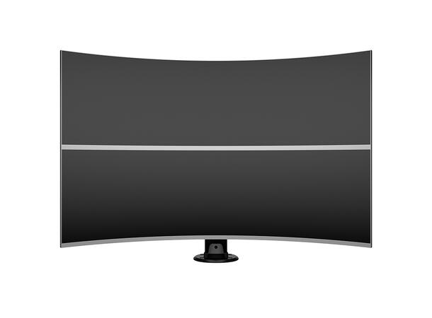 Multibrackets bordstativ HD dual grommet Svart , VESA 100, 2 x 24Kg, 32-50" 