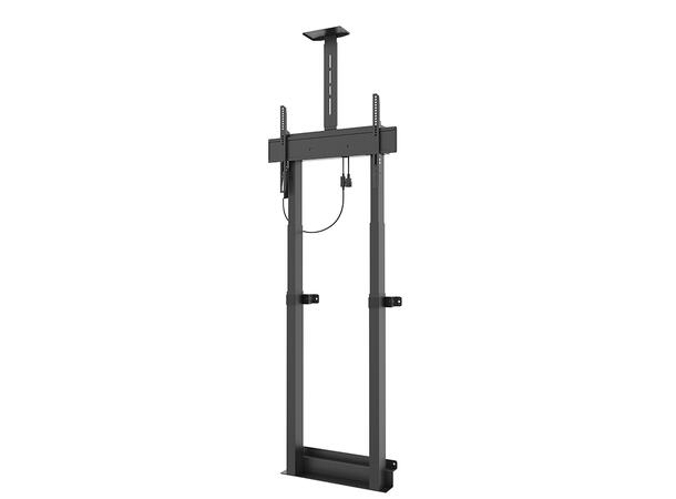 Multibrackets motorisert gulvstativ Wall Svart, Vesa 600x400, 90Kg 