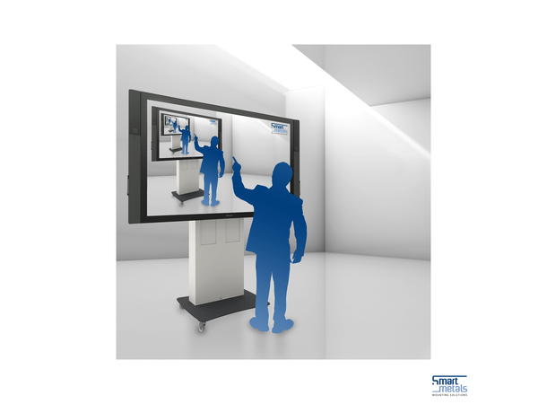 Smartmetals Motorisert gulvstativ Hvit, 1200x600, 180Kg. 20 mm/s 