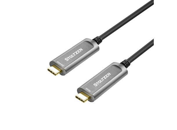 Stoltzen AOC USB 3.2 10 Gbps C-C 15 m Gen2 | Compatible with 3.0/2.0 DATA Only