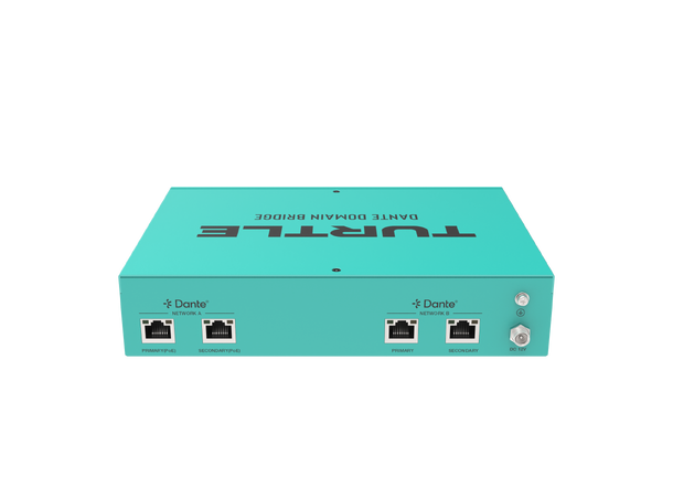 Turtle AV Dante Domain Bridge AES67 Primary/ Secondary Dante networks, lPOE 