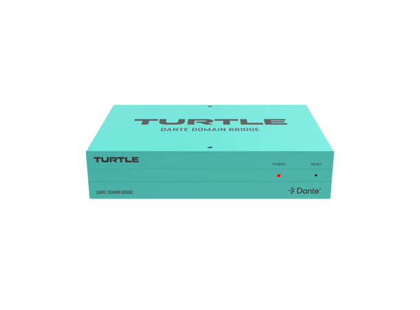 Turtle AV Dante Domain Bridge AES67 Primary/ Secondary Dante networks, lPOE 