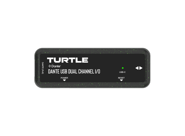 Turtle AV Dante Dual Channel USB-C I/O Adapter 