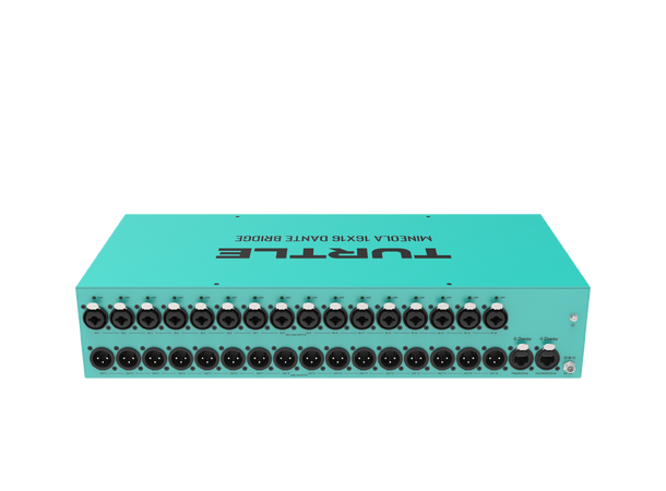 Turtle AV Mineola Dante Audio Bridge 16x XLR inputs with 48V Phantom Power 