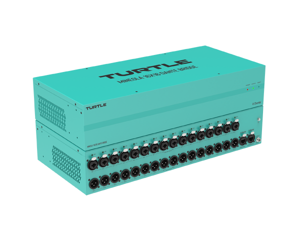 Turtle AV Mineola Dante Audio Bridge 16x XLR inputs with 48V Phantom Power 