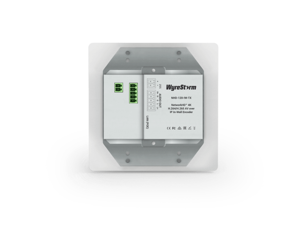 Wyrestorm NHD-120-IW-TX  4K30Hz 2-Gang In-Wall Encoder | PoE | Audio De-embed | 