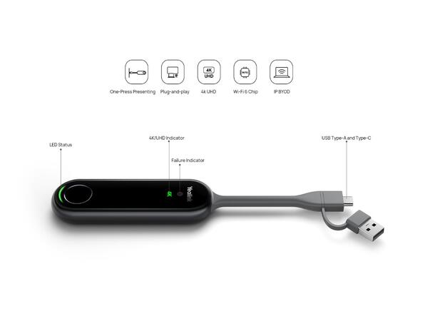 Yealink PA20 Wireless Pod Wireless sharing | Smooth presentation 