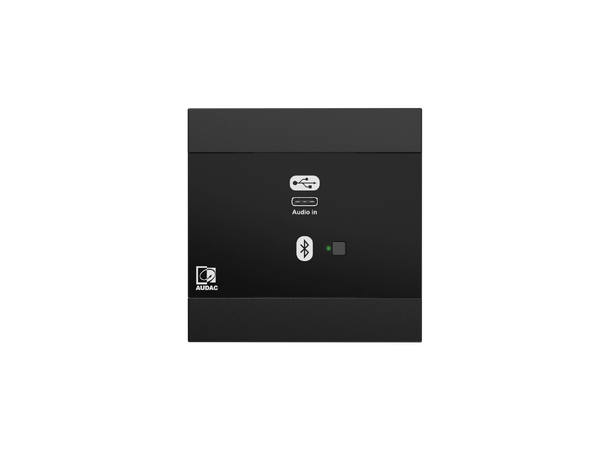 Audac Veggpanel NWP400/B Dante/AES67.USB-C + BT 