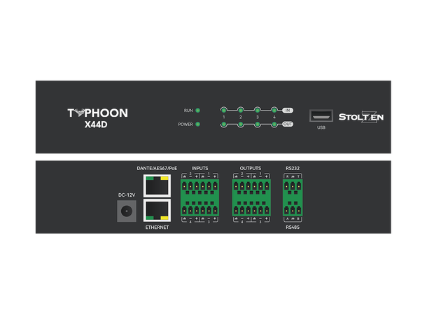 B-vare - Stoltzen Typhoon X44D DSP Dante B-vare - uten org.emb- uten tilbehør 