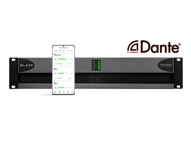 Blaze Audio PowerZone Connect 3004D EU 4x750W @2-4 4x400W @ 8  2x1500W @ 100V 