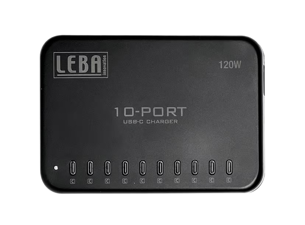Leba NoteCharge 10 Ports USB-C Cabinet 12W , Schuko 