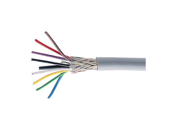 LinkIT PFSK kabel 6 x 0,50mm² 100 meter Folie og flettet skjerm