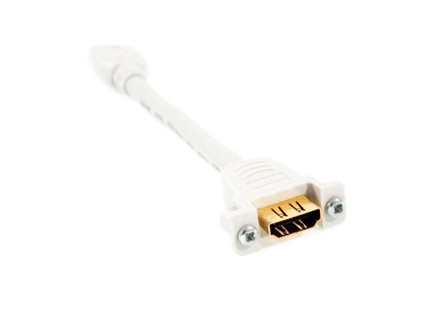 LinkIT Panel HDMI 1.4 2K@60 15 cm Hun-hun kabel med skruefeste i ene enden