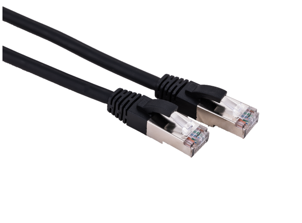 LinkIT Patch S/FTP Cat6 svart 0.25m AWG 27/7 , LSZH 