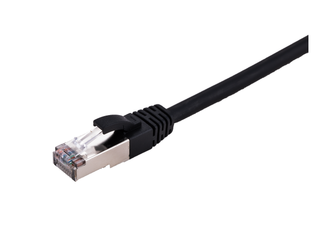 LinkIT Patch S/FTP Cat6 svart 0.25m AWG 27/7 , LSZH 