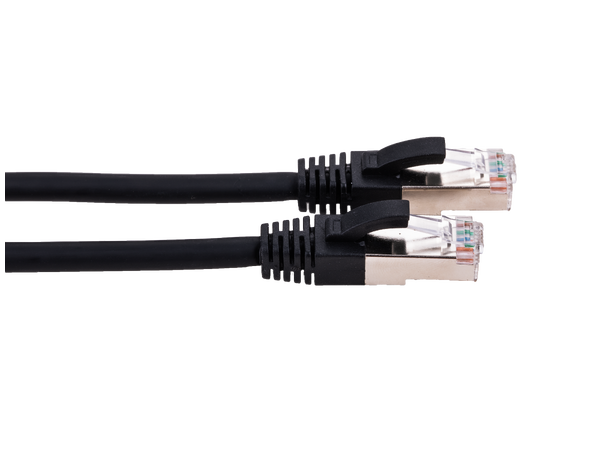 LinkIT Patch S/FTP Cat6 svart 0.25m AWG 27/7 , LSZH 