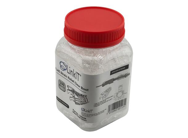 LinkIT RJ45 Clear Strain relief boot 5.0 - 6.3mm |100 pcs 