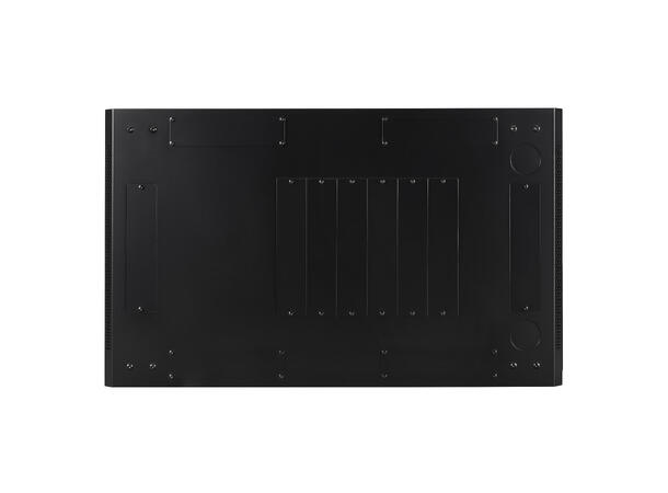 LinkIT Serverskap 12U svart B600xD1000xH649, perforert - perforert 